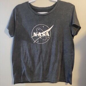 Nasa Graphic T-Shirt in Heather Gray Womens Size XL